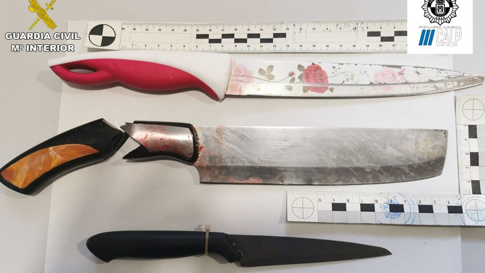 Ganivets utilitzats en la baralla