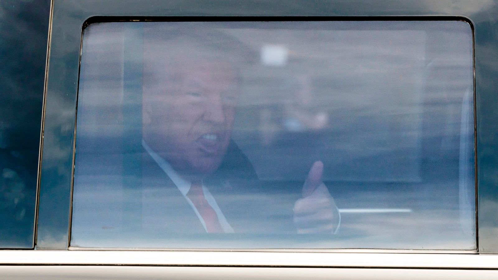 L'expresident dels EUA Donald Trump en la seua arribada a Florida