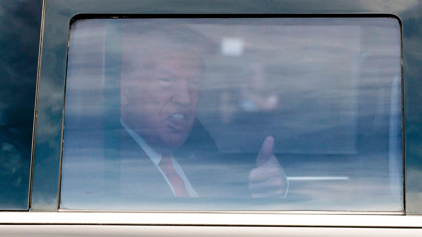 L'expresident dels EUA Donald Trump en arribar a Florida L'expresident dels EUA Donald Trump en la seua arribada a Florida