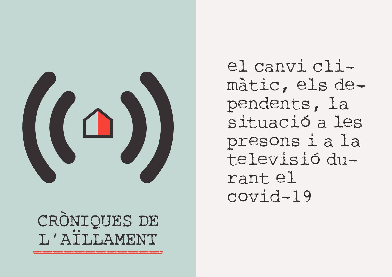 05.04.2020 | El canvi climàtic, els dependents, la situació a les presons i a la televisió durant la Covid-19