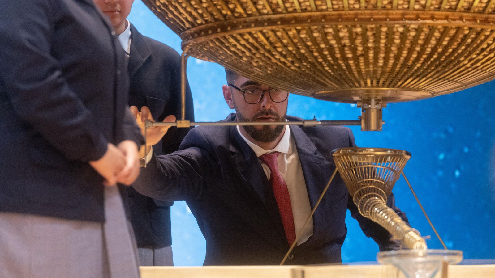 Imatge de la celebració del Sorteig Extraordinari de la Loteria de Nadal 2024