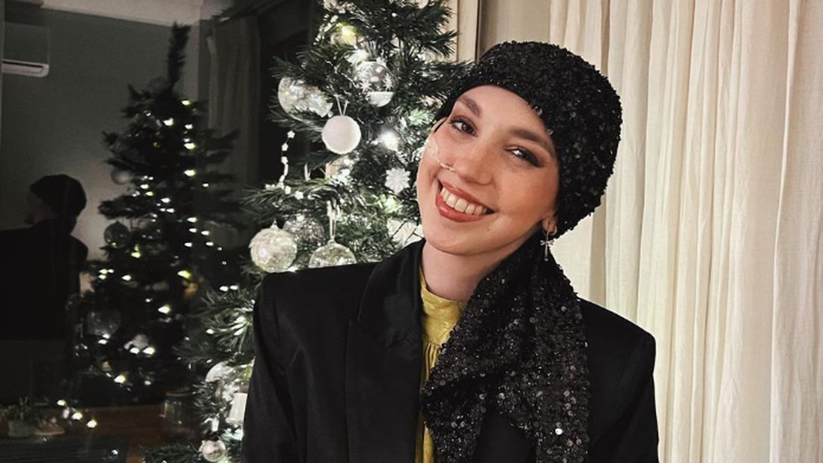 Imatge de la jove celebrant Nadal, al seu perfil d'Instagram