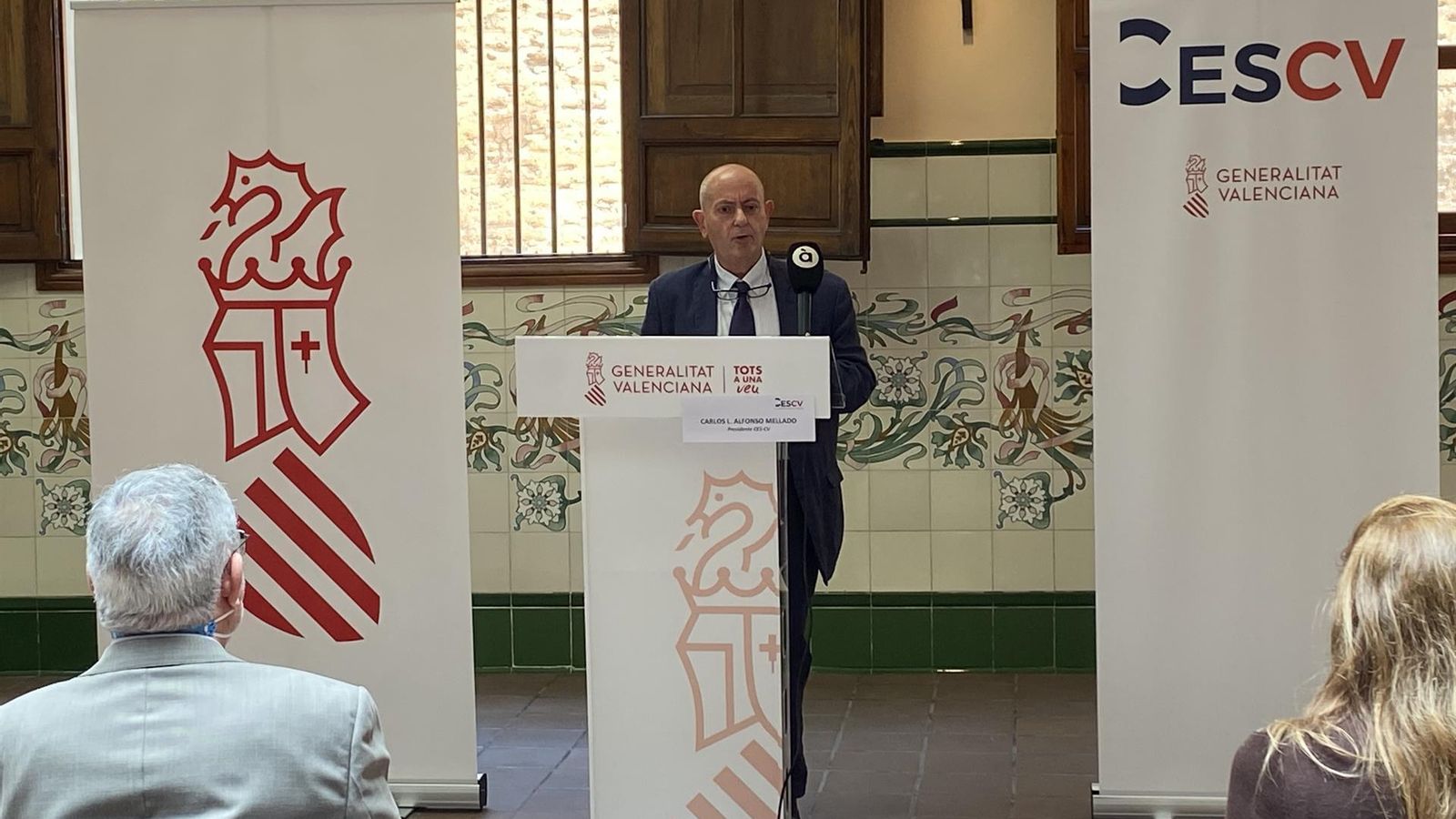 Imatge d'arxiu del presidente del CES-CV, Carlos Luis Alfonso Mellado