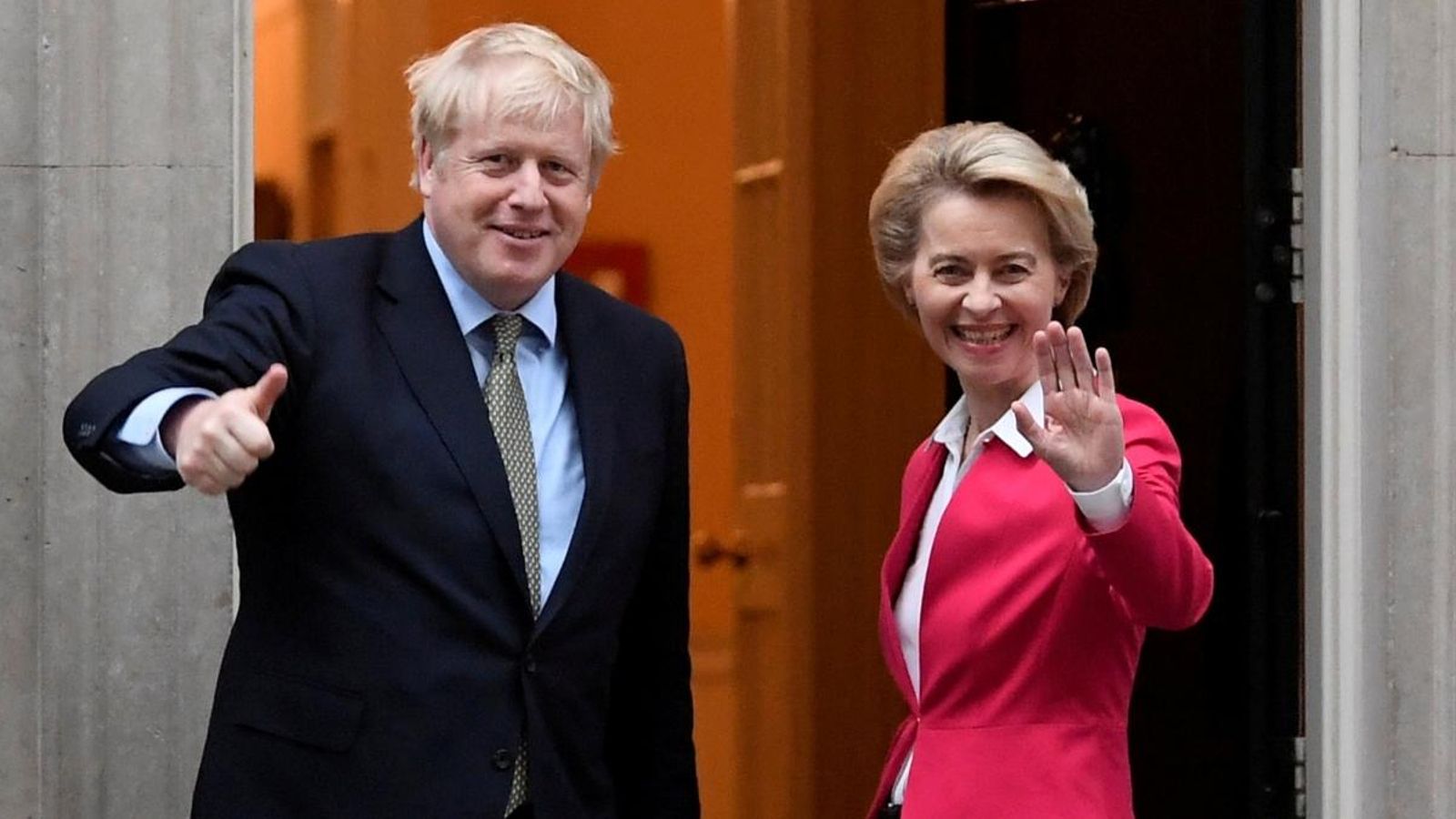 Boris Johnson i Ursula von der Leyen, en una imatge d'arxiu el passat gener