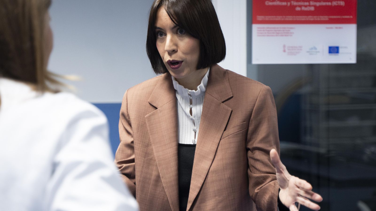 La ministra de Ciència, Innovació i Universitats, Diana Morant, visita l'Hospital Universitari i Politècnic La Fe de València