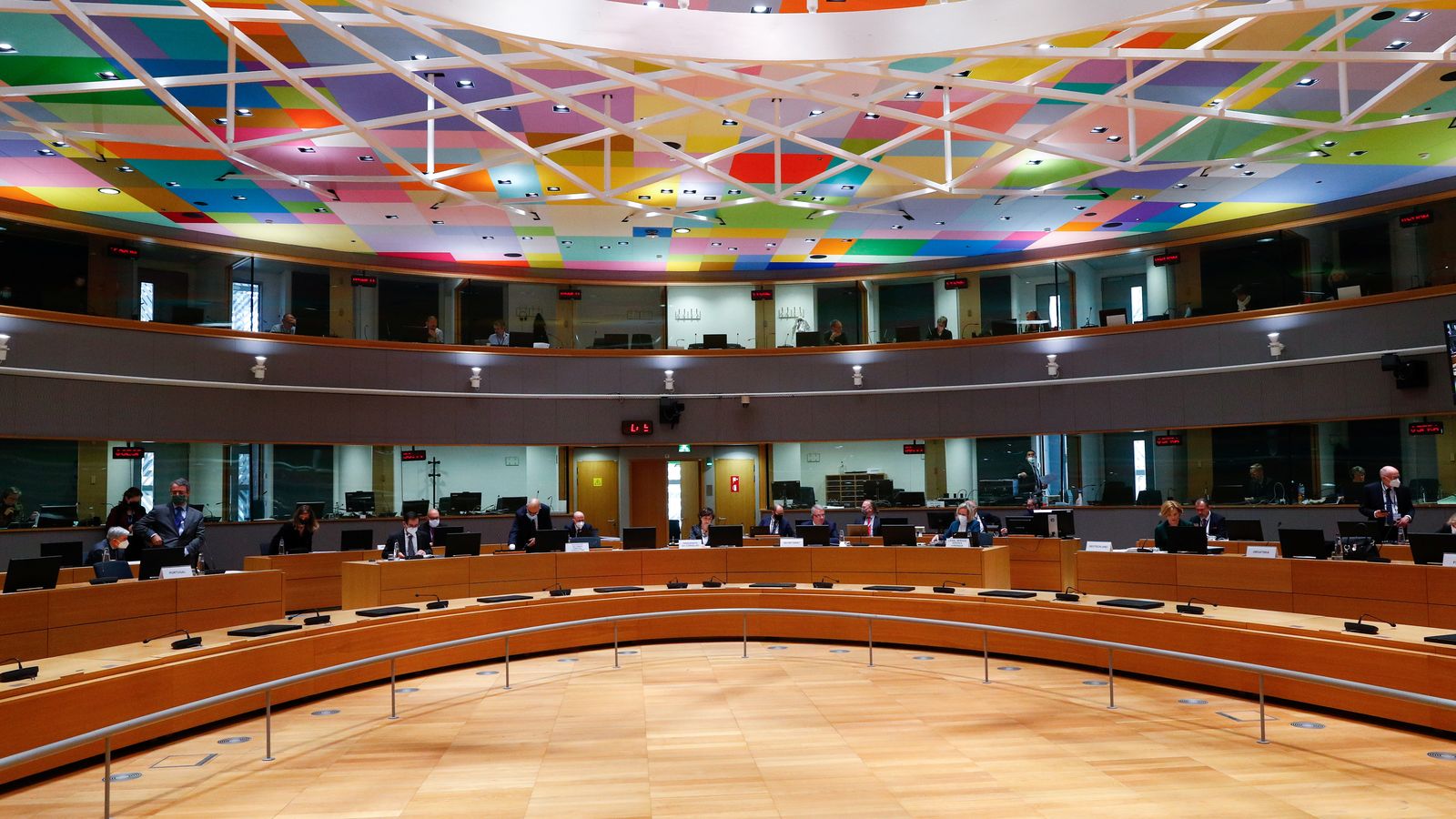 Vista general del Consell de Ministres d'Agricultura de la Unió Europea, a Brussel·les, Bèlgica