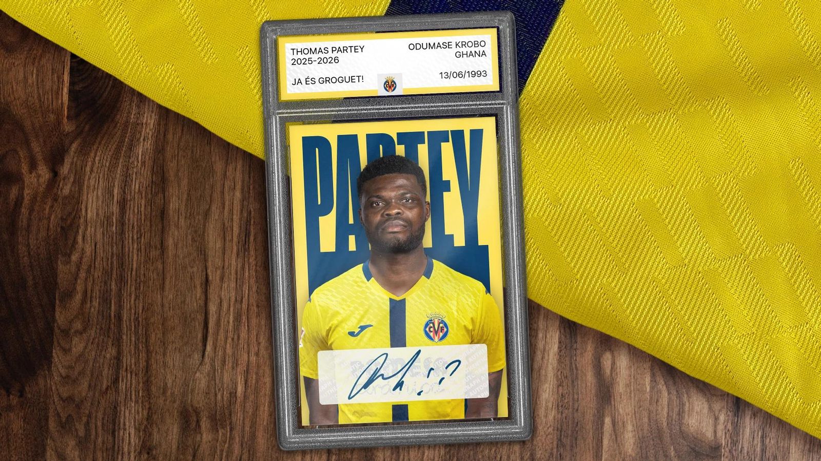 Thomas Partey, amb la camiseta grogueta Thomas Partey, amb la camiseta grogueta