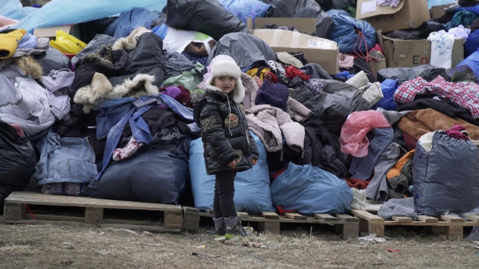 Una xiqueta ucraïnesa en una imatge d'arxiu