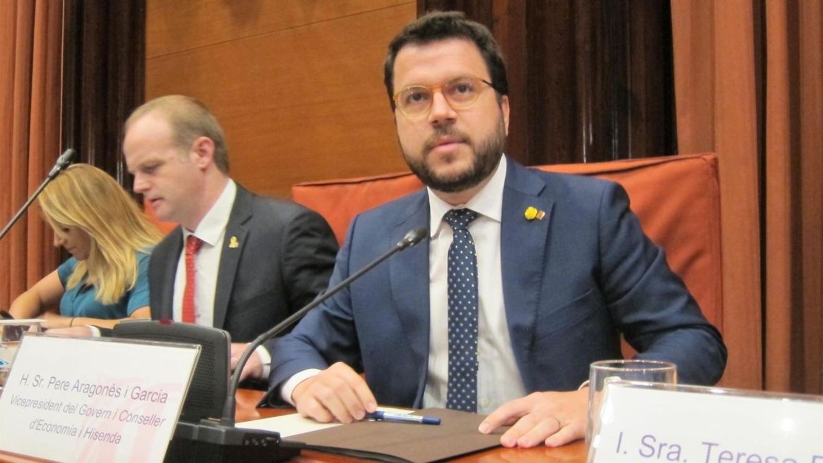 El vicepresident de la Generalitat de Catalunya i conseller d'Economia i Hisenda, Pere Aragonès