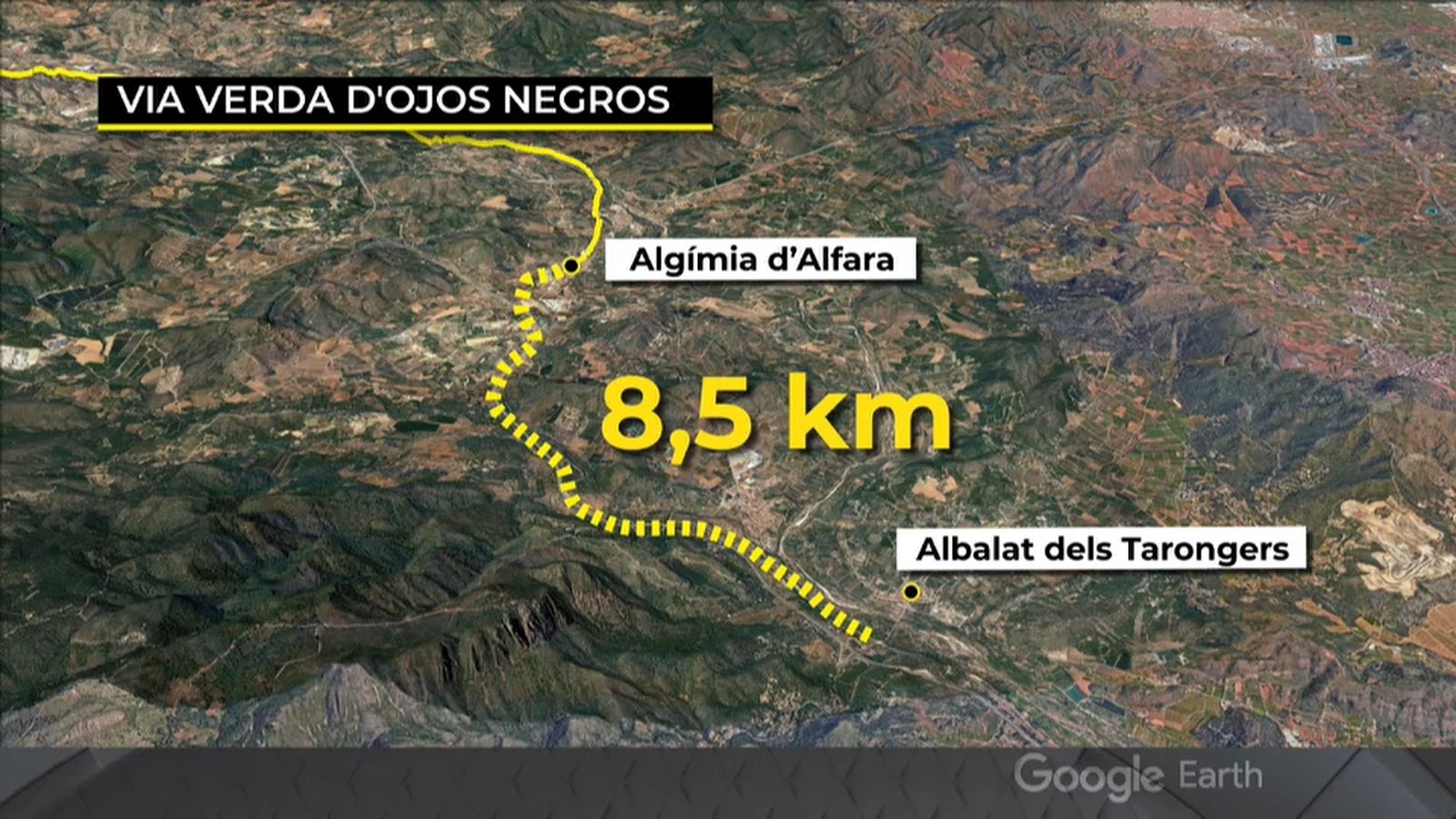 La Via Verda d\'Ojos Negros ja té 9 quilòmetres més