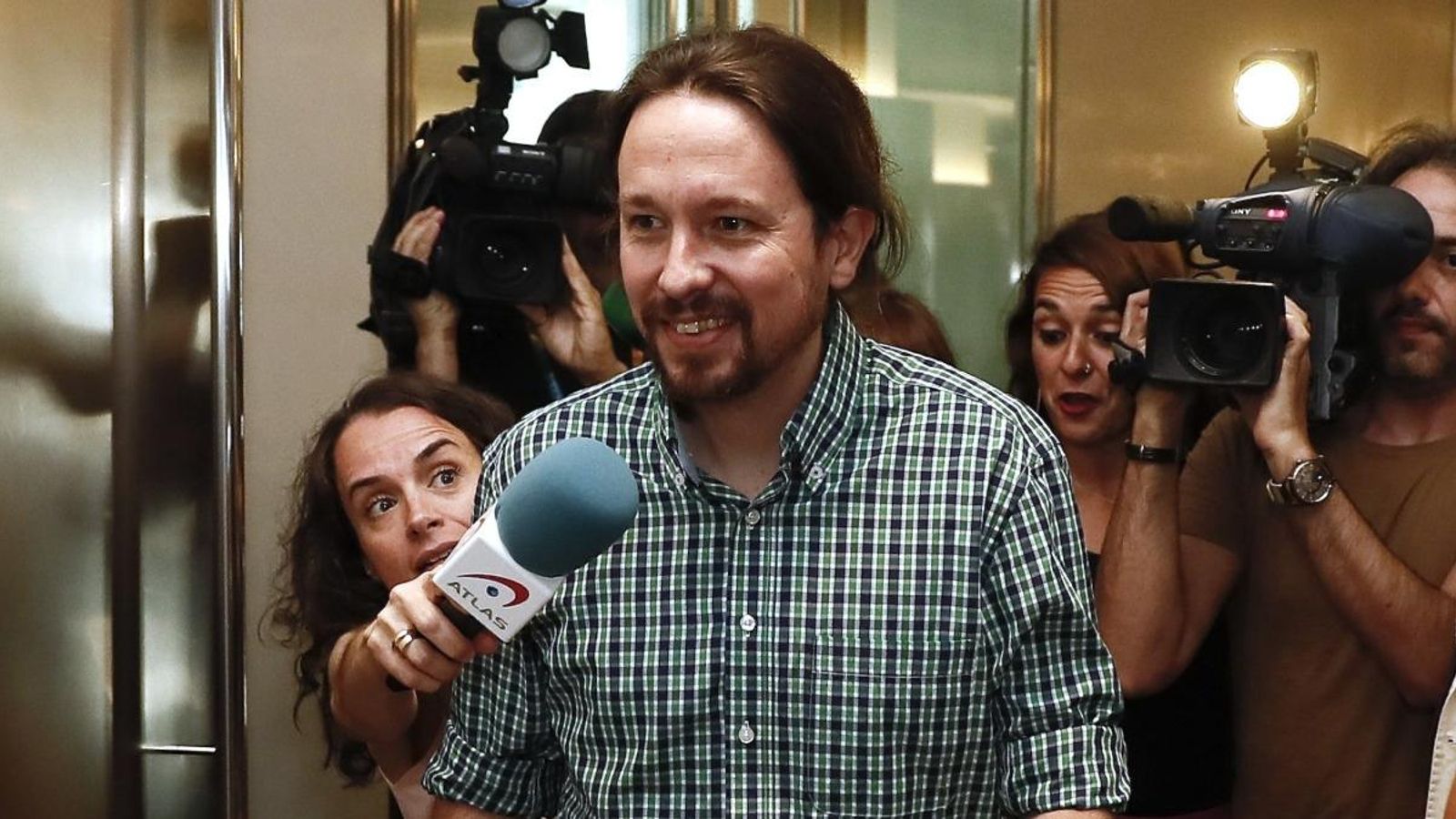 El secretari general de Podem, Pablo Iglesias, aquest dimecres