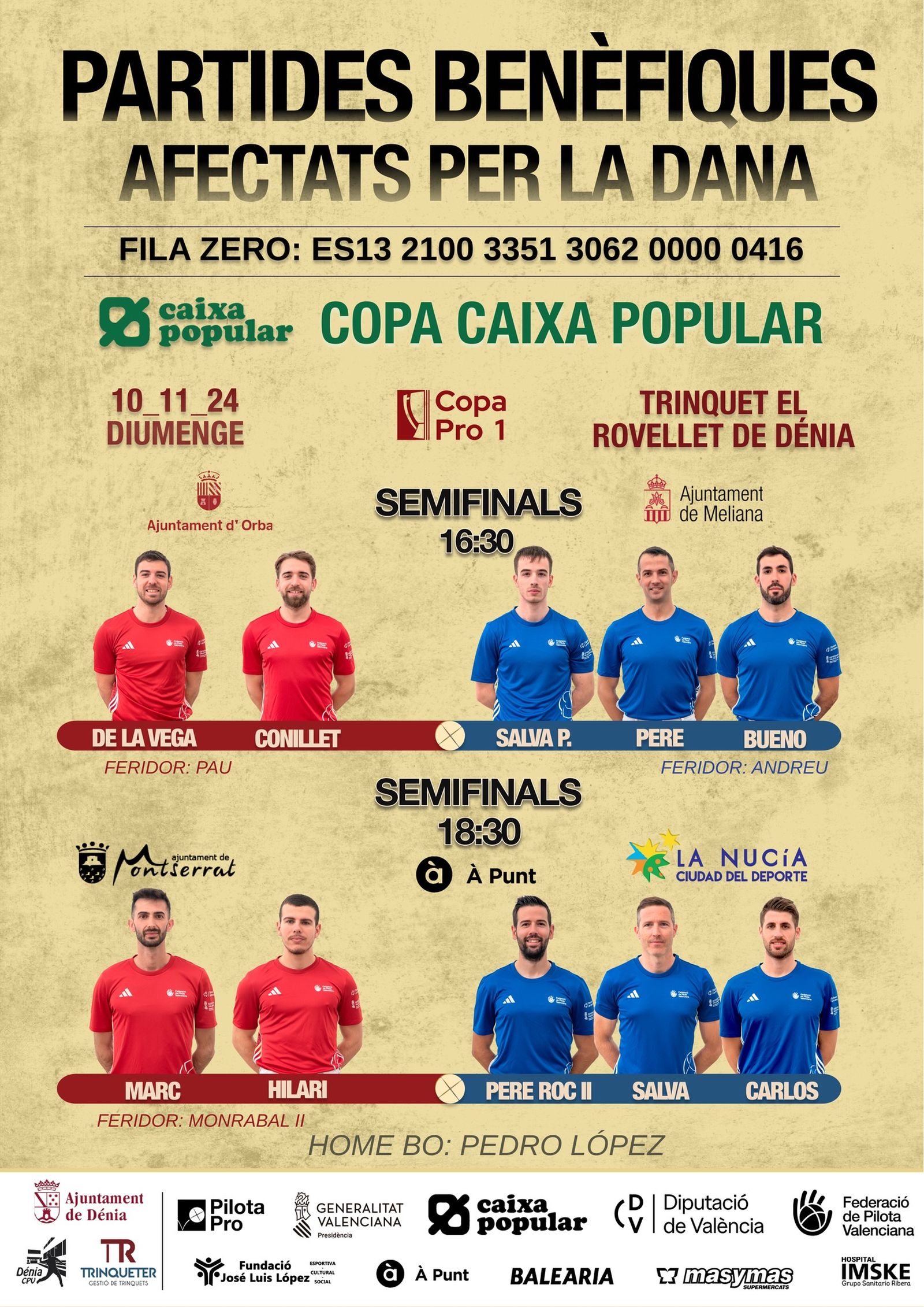 Cartell partides de diumenge