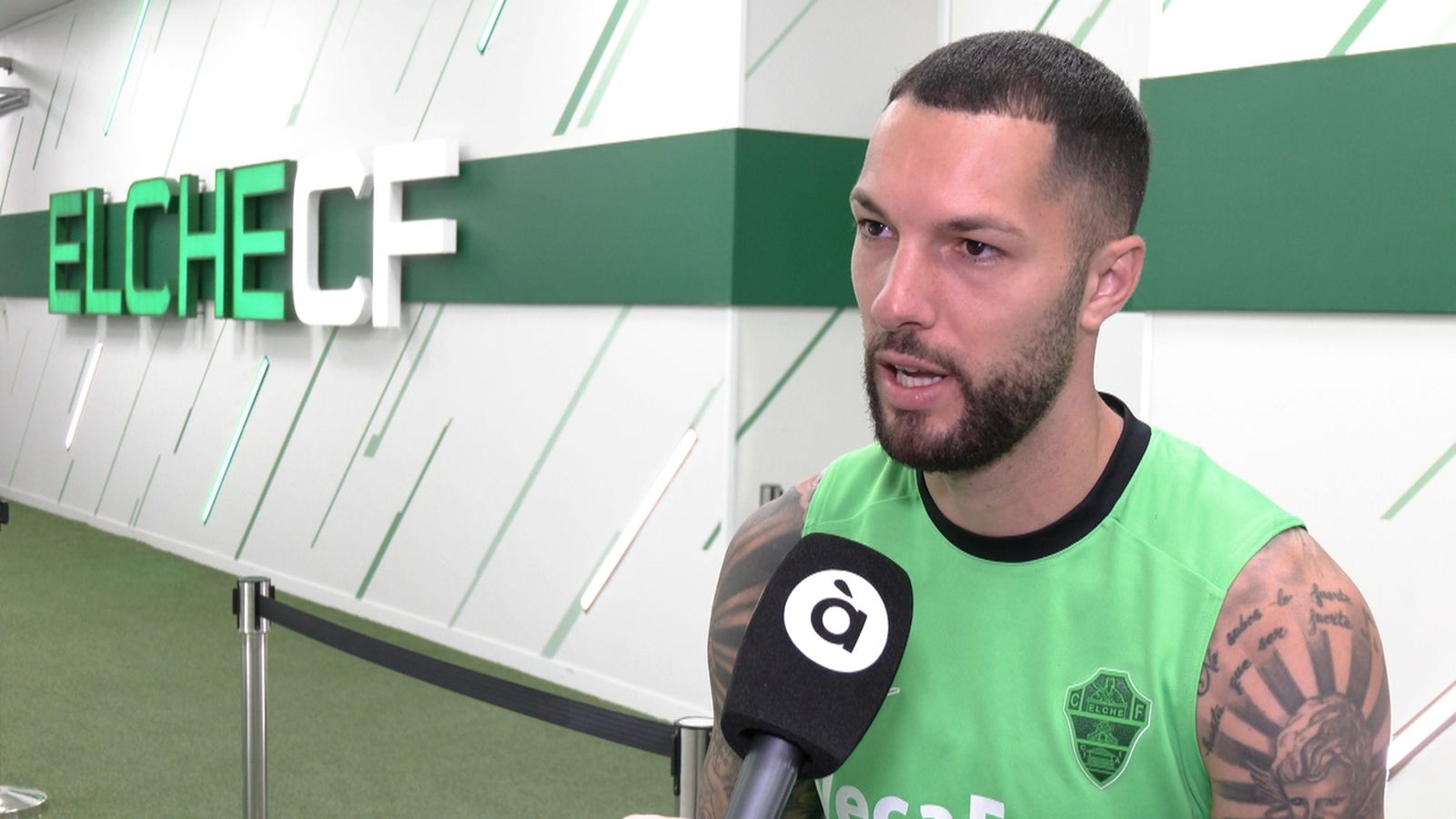 Entrevista al jugador de l'Elx, Tete Morente