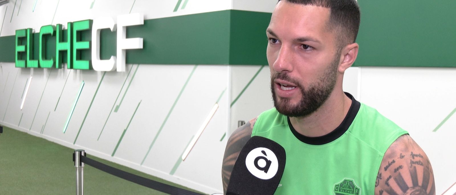 Entrevista al jugador de l'Elx, Tete Morente