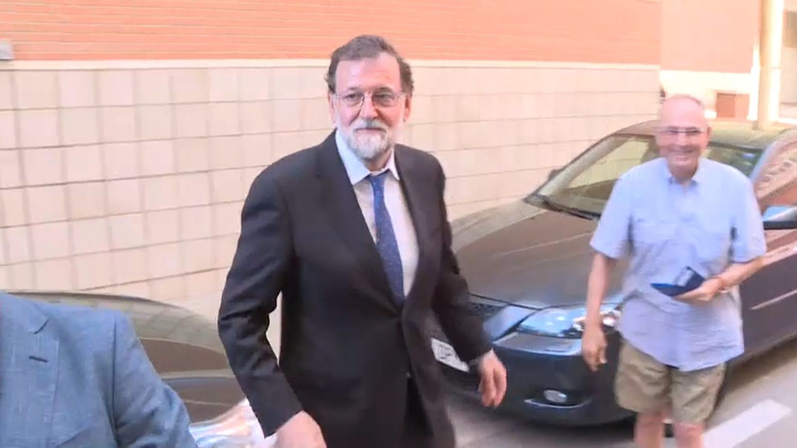 L'expresident del govern, Mariano Rajoy, quan es va incorporar a la seua plaça de registrador a Santa Pola