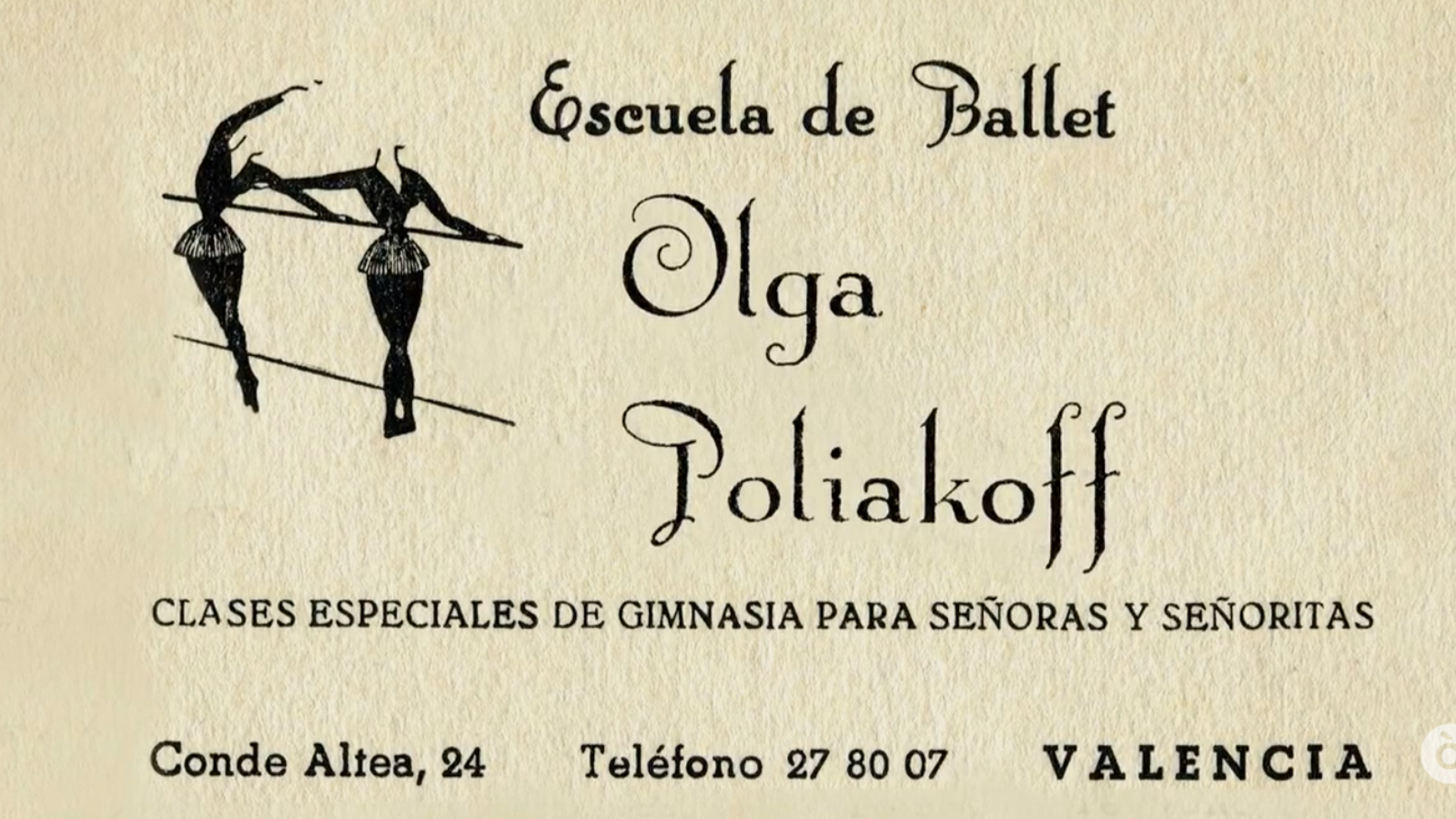 Tarjeta de visita de l'Escla de Ballet"