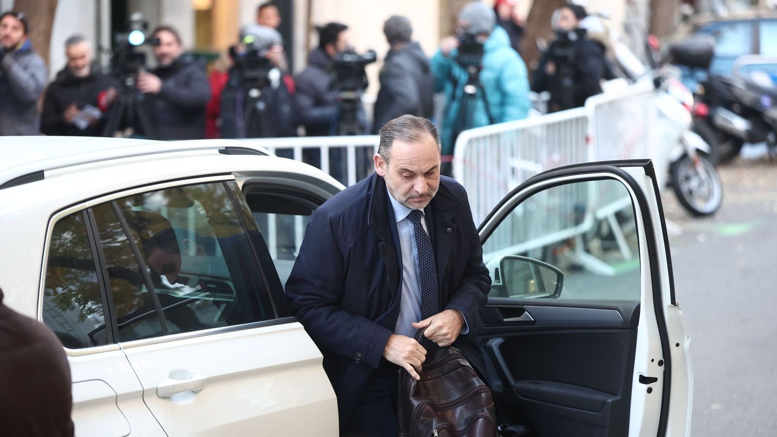 L'exministre José Luis Ábalos en una de les arribades per a testificar en el Suprem