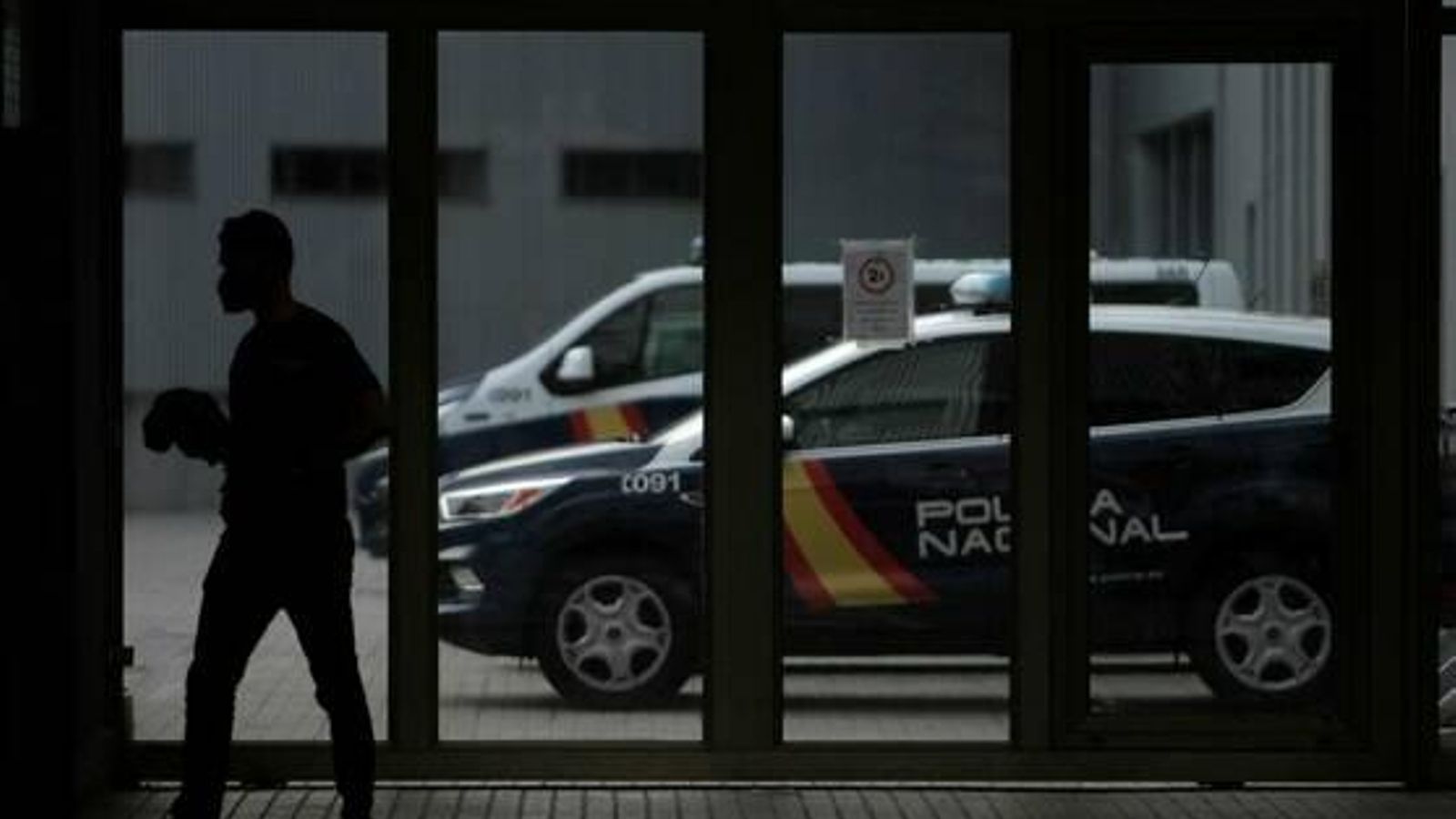 Comissaria de Lonzas a la Corunya, on es troben detinguts els quatre joves