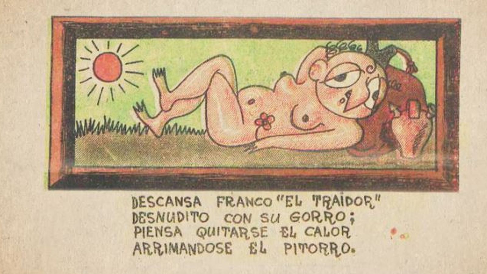 La sàtira dedicada a Franco era habitual a la revista