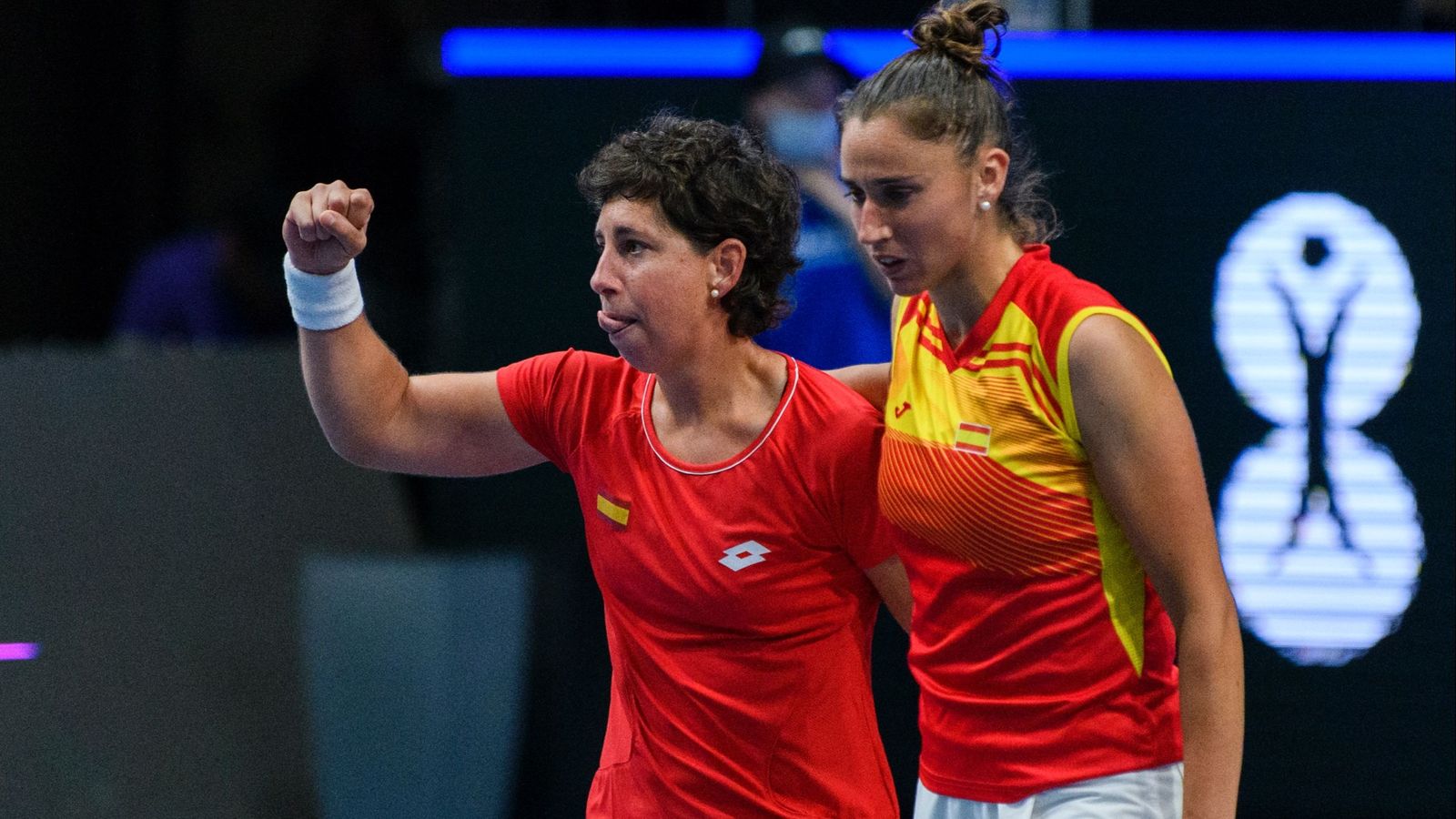 Sara Sorribes i Carla Suárez guanyen el partit de dobles contra les eslovaques