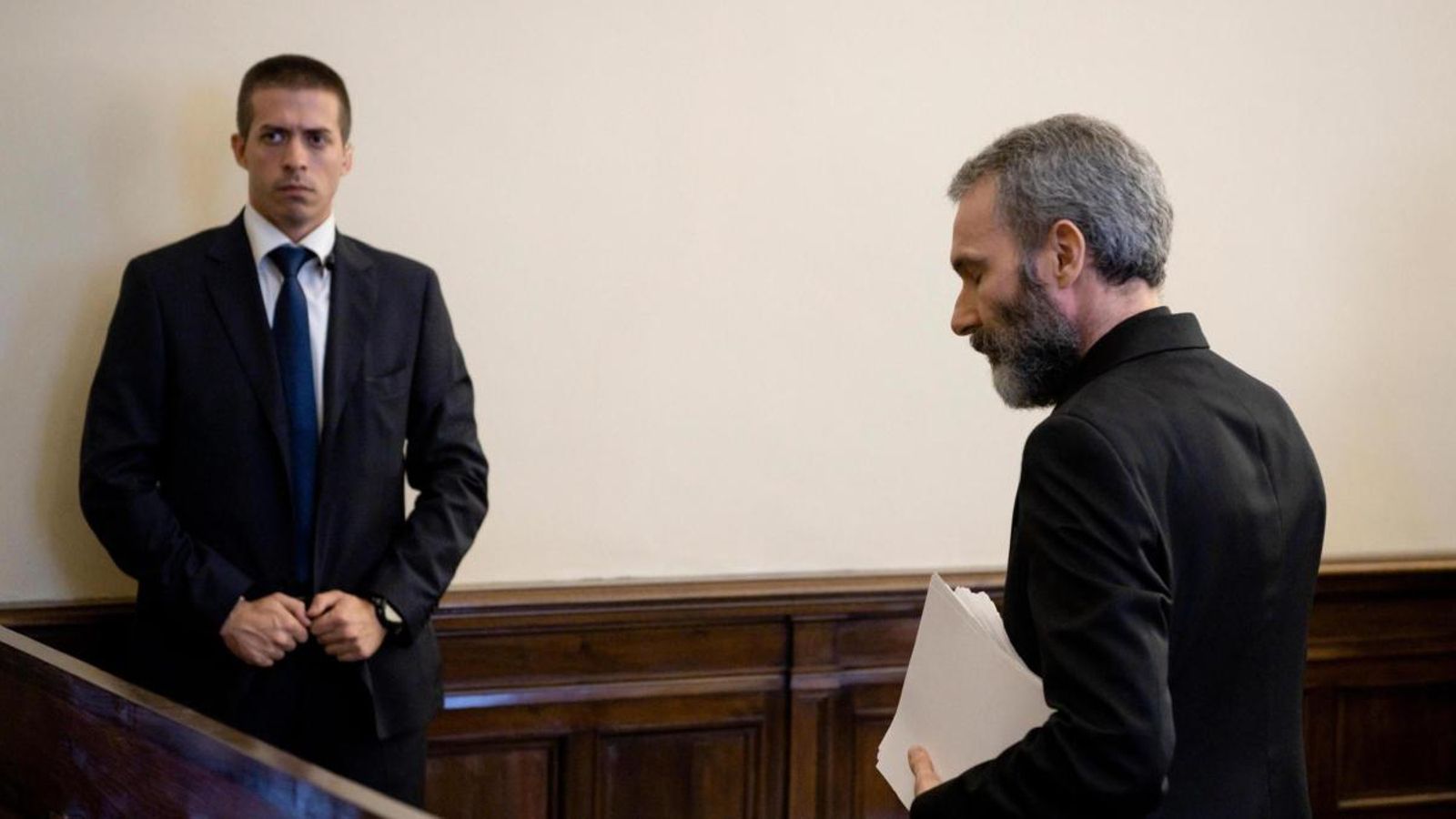 Carlo Alberto Capella durant el juí a la Cort del Vaticà