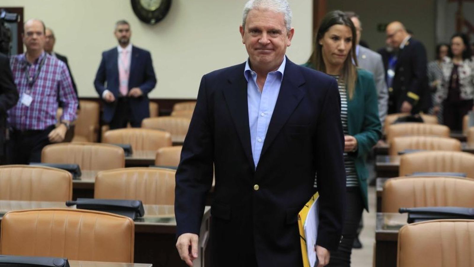 Pablo Crespo abans de la comissió d'investigació de finançament del PP