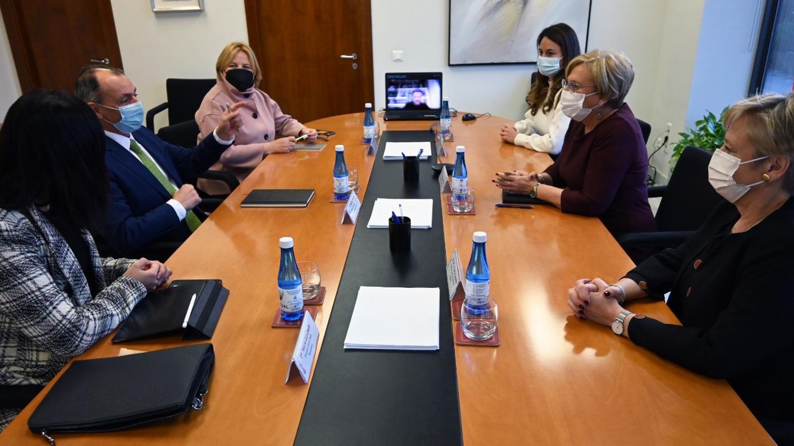 Un moment de la reunió