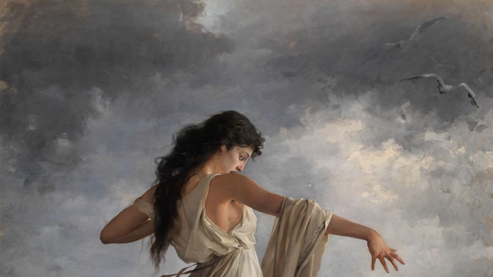 La poetesa Safo vista pel pintor Miguel Carbonell Selva. Col·lecció Museu del Prado
