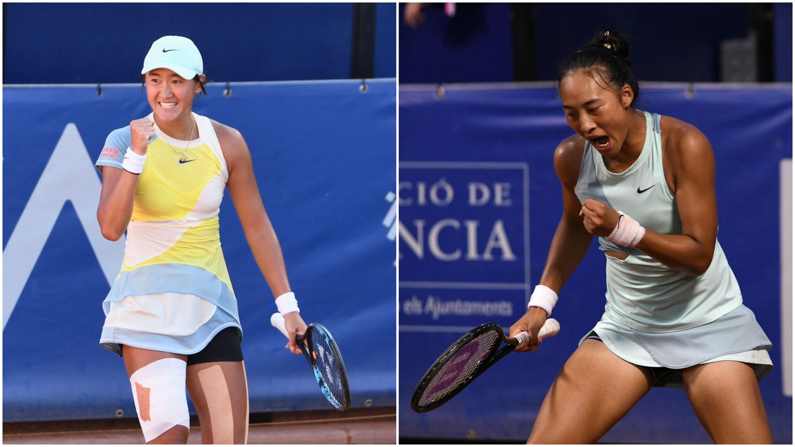 Zheng i Wang celebren les respectives victòries