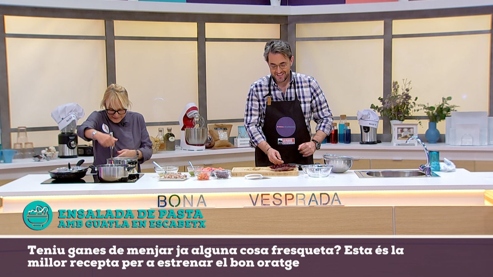 30.03.2021 | Aprenem a fer ensalada de pasta amb guatla amb escabet