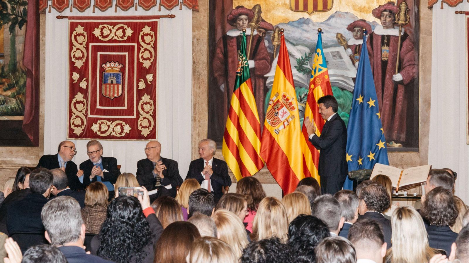 Un moment de l'acte commemoratiu de la Constitució que l'any passat va organitzar la Generalitat a Castelló
