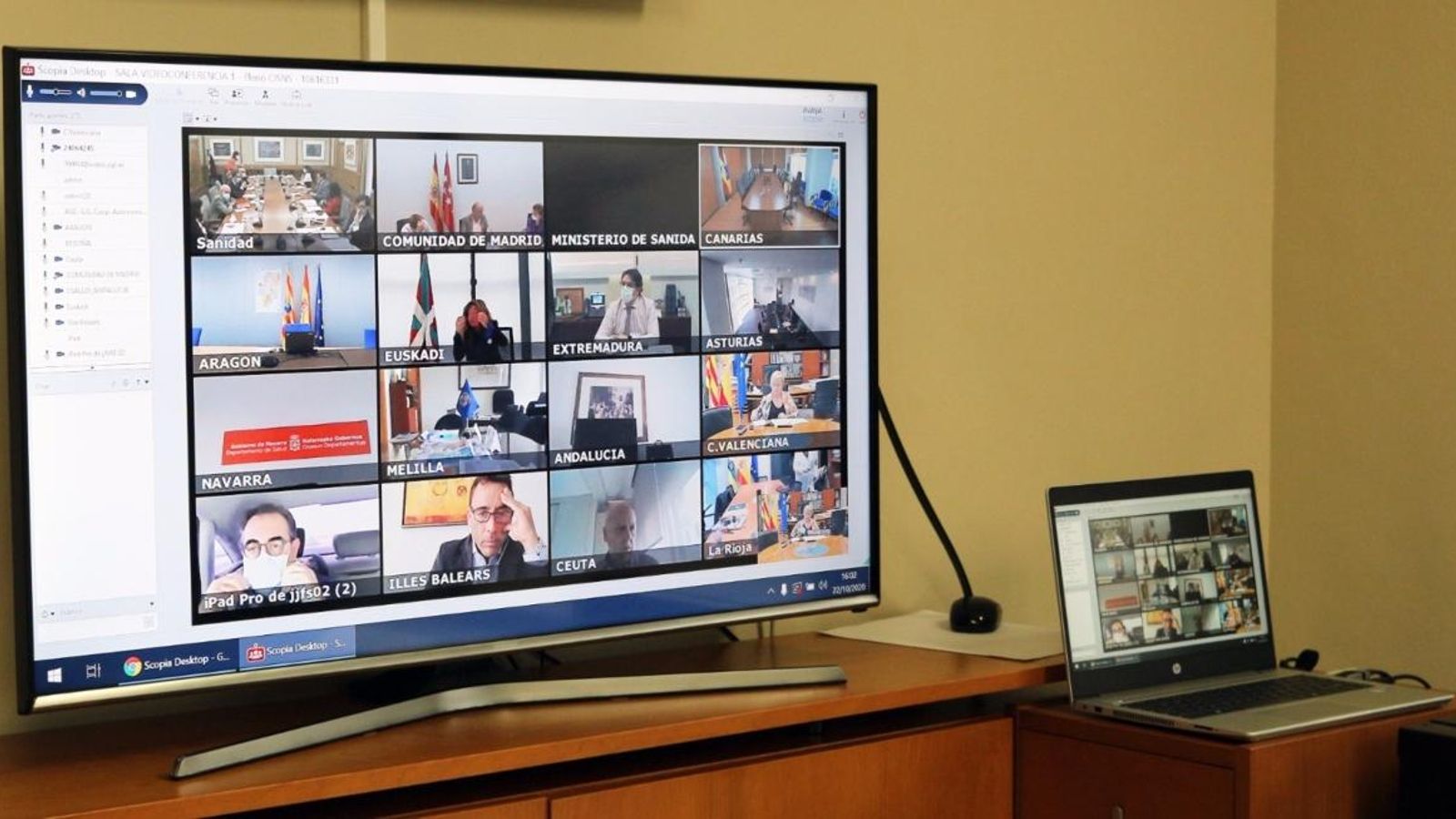 Reunió telemàtica del Consell Interterritorial de Salut, que se celebra aquest dijous de vesprada