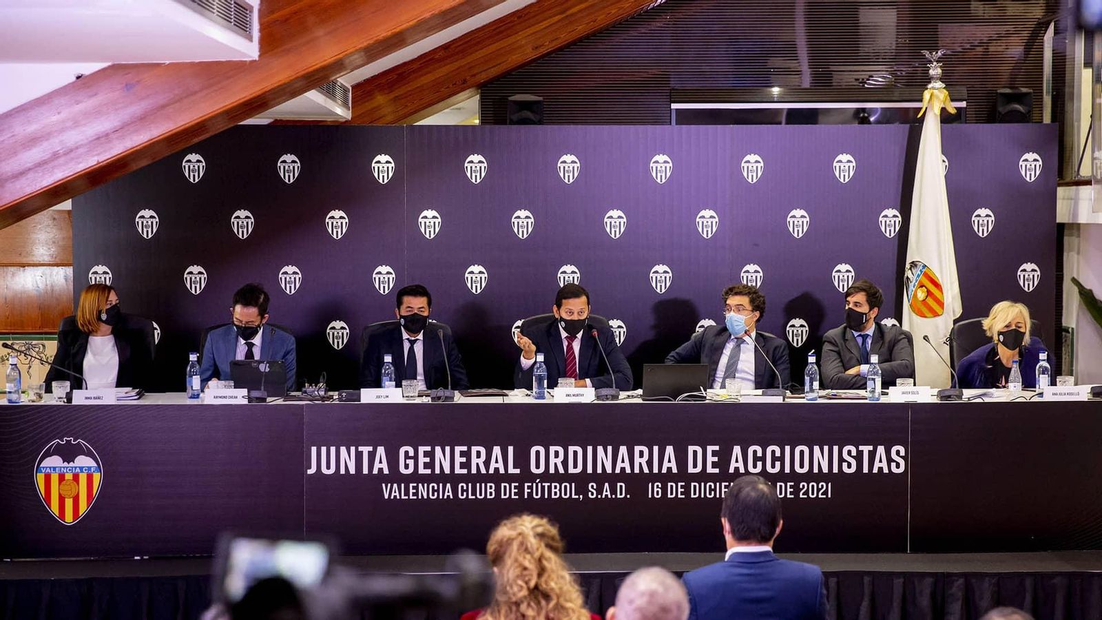 L'última Junta d'Accionistes Ordinaria del València, en desembre de 2021