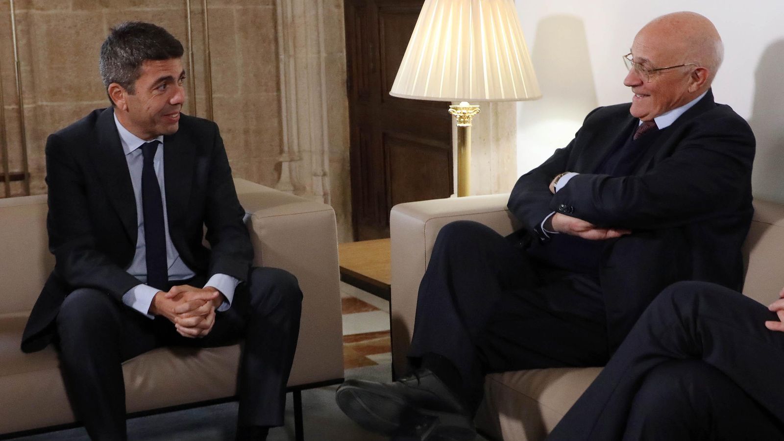 Mazón es reuneix amb Oliu al Palau de la Generalitat este dimarts