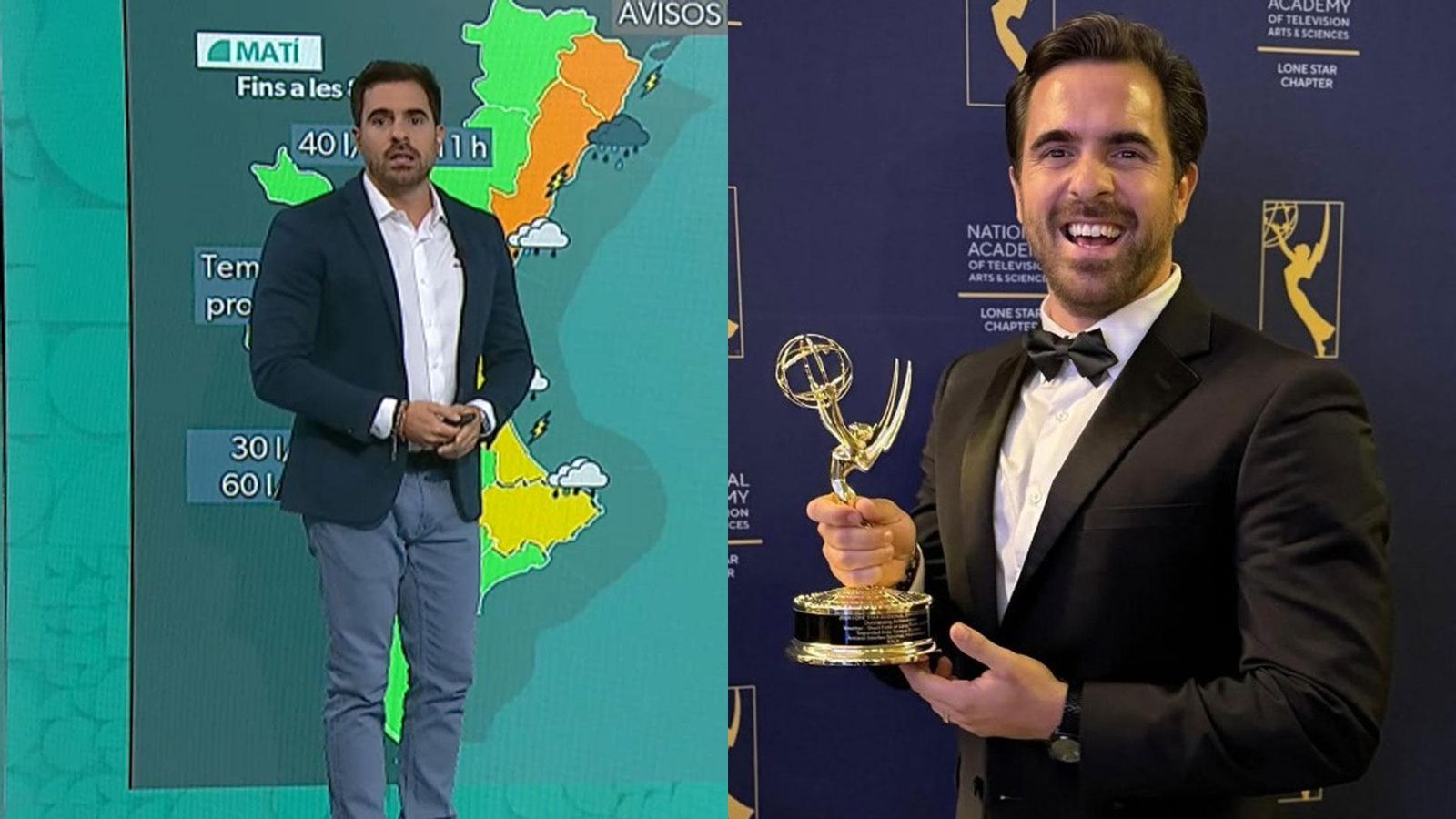 El meteoròleg d'À Punt, Antonio Sánchez, guanyador de dos Emmy