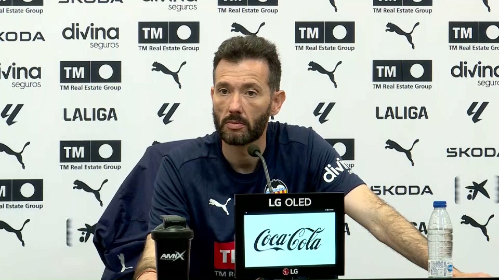 El tècnic del València, Carlos Corberán