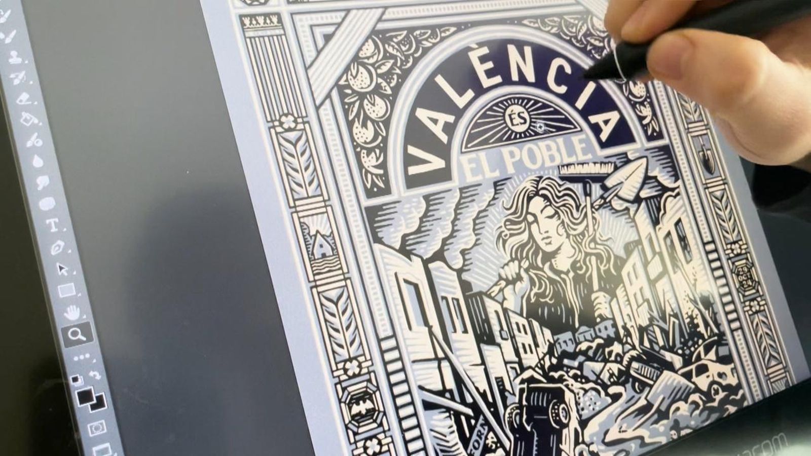 Il·lustració dedicada a València de Pedro Oyarbide