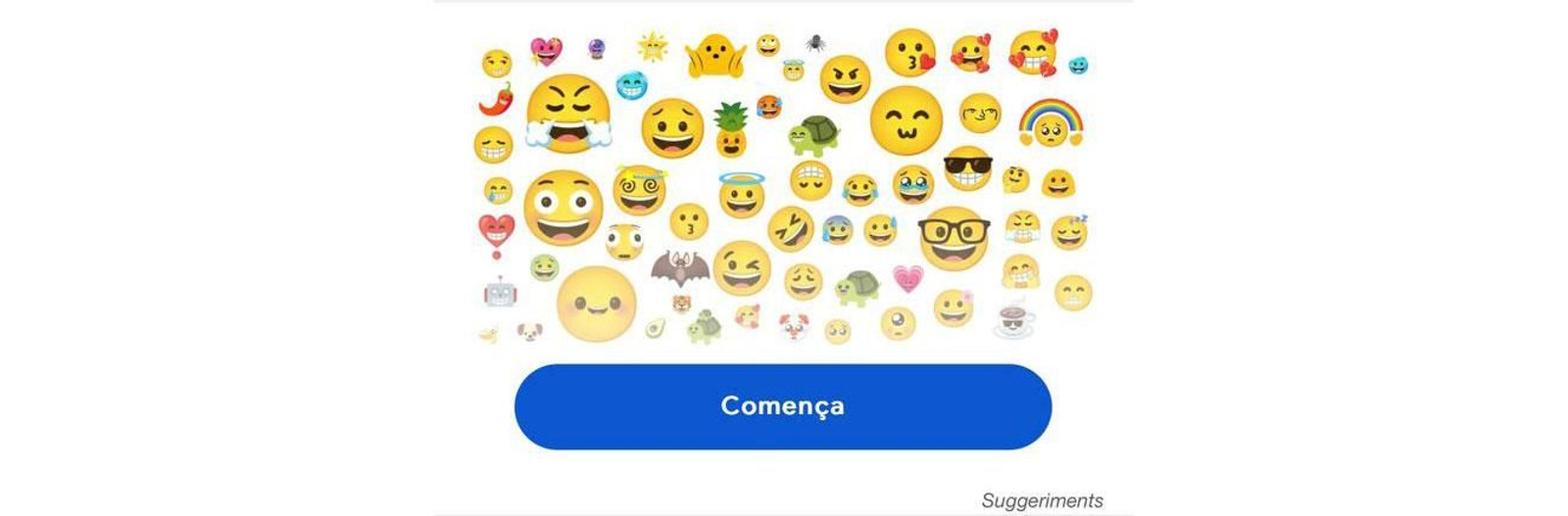 Per a començar a crear emoticones personalitzades cal fer clic en 'comença'