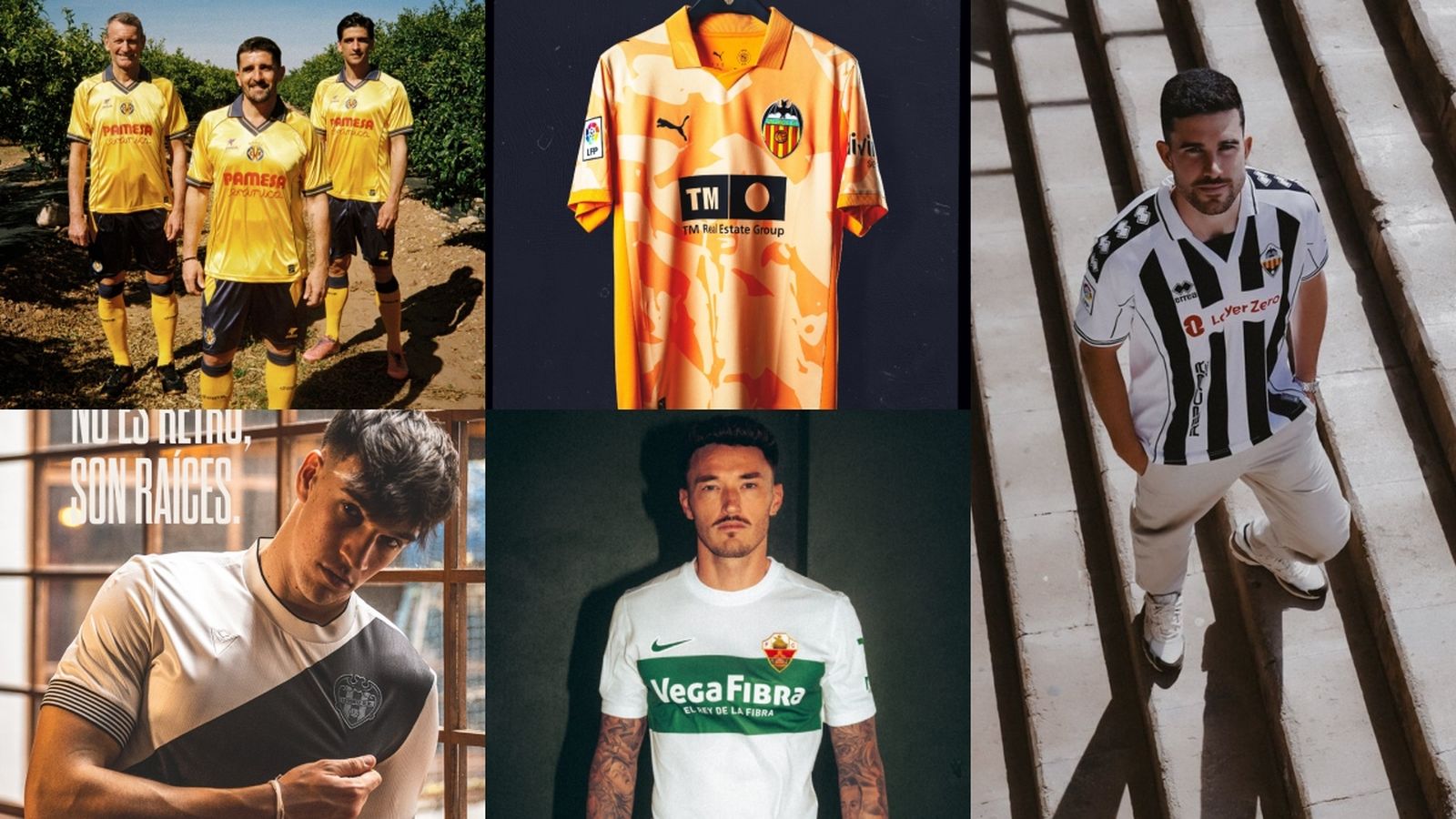 Les camisetes retro dels nostres equips de Primera i Segona Divisió