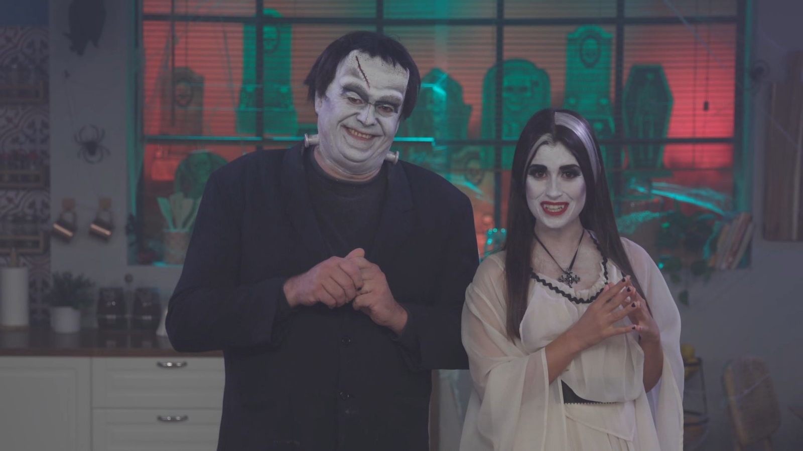 Jordi Morera i Ana Sirvent en Halloween de 2022