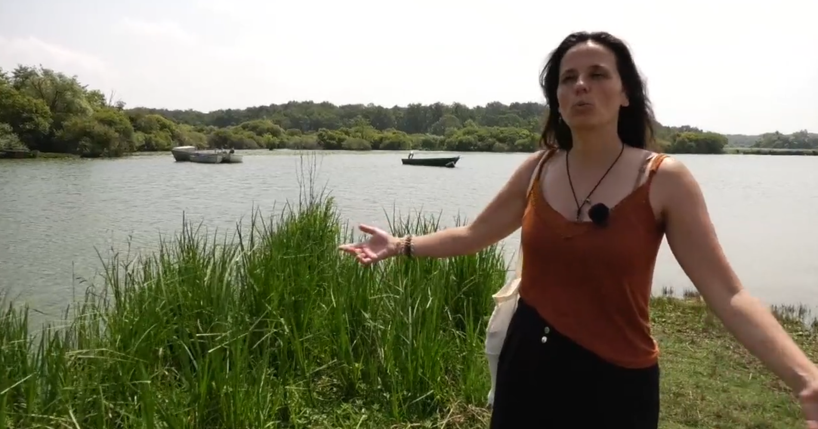 Amb Laura Molina visitarem amb ella l'Illa de les Màquines