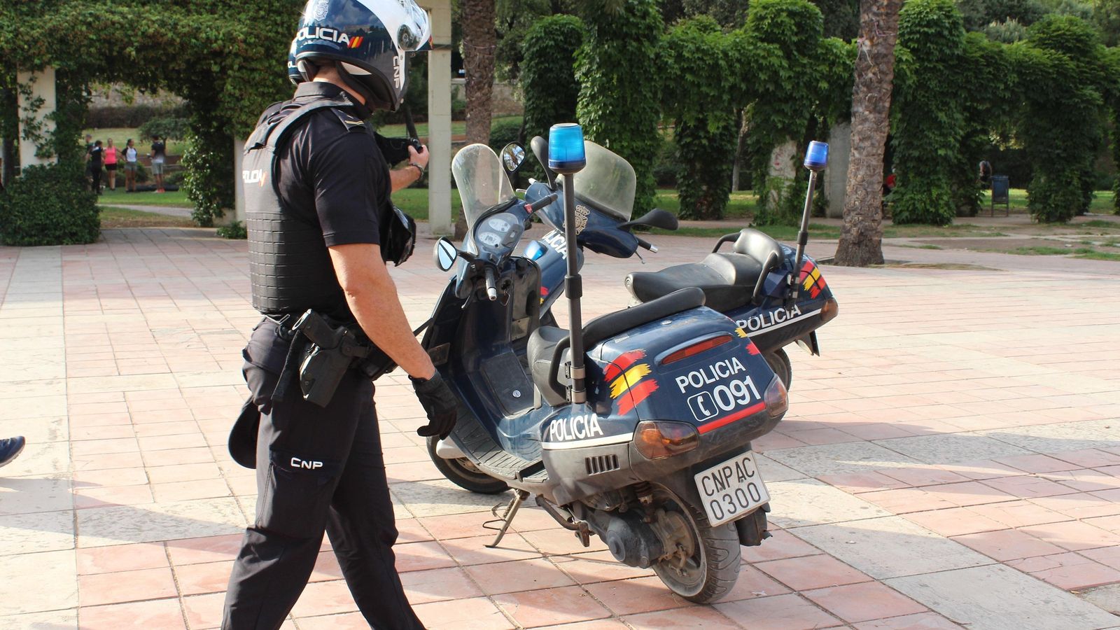 Imatge d'arxiu d'un agent de la Policia Nacional