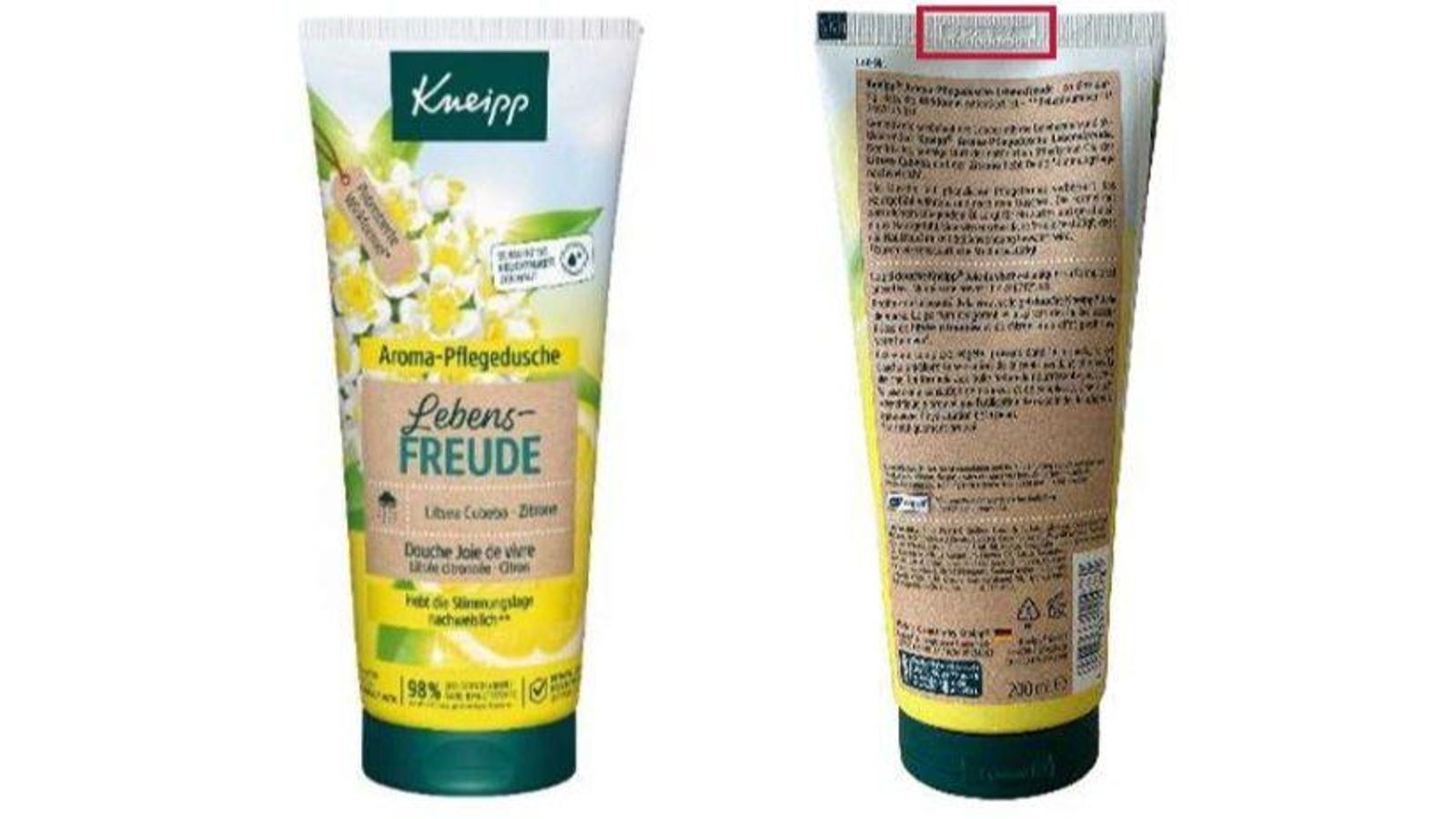 Gel de dutxa Kneipp retirat