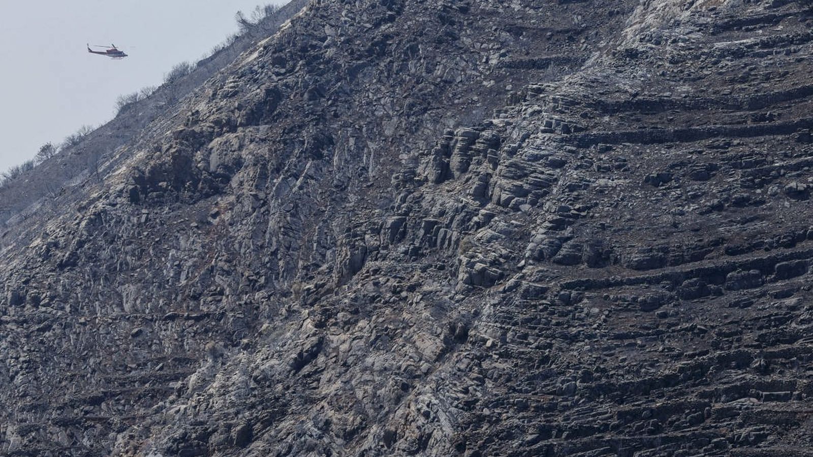 Paisatge cremat a la Vall d'Uixó