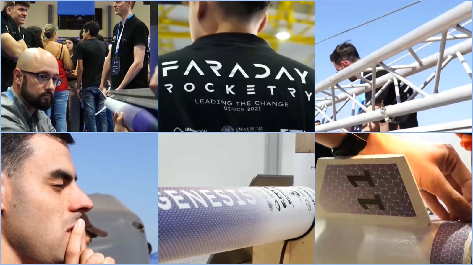 Alguns moments de la participació del Faraday Rocketry UPV en l'European Rocketry Challenge