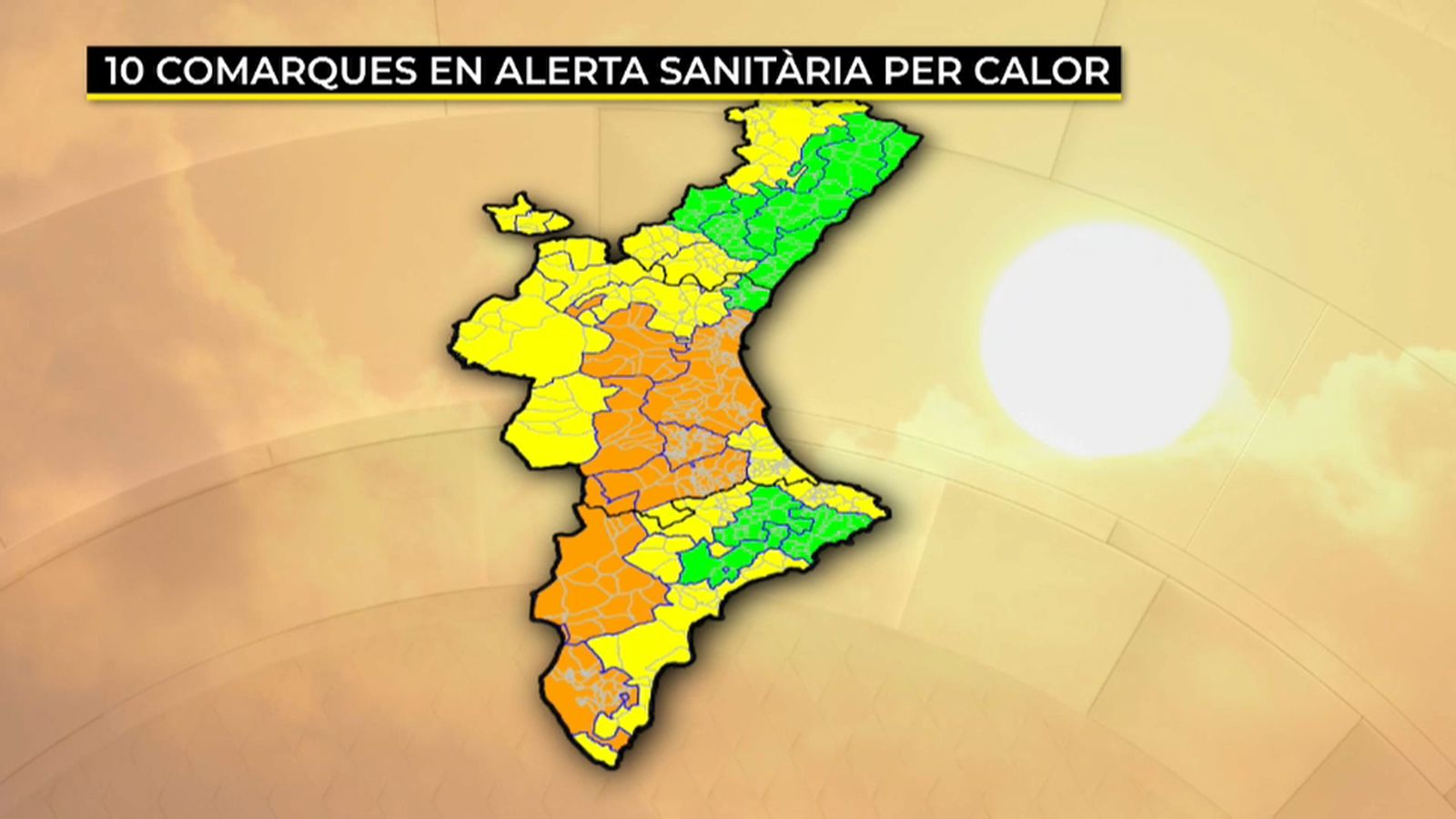 Sanitat manté activada l\'alerta sanitària per calor en deu comarques valencianes