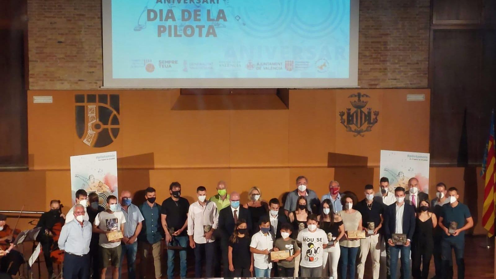 Premiats i premiades en el Dia de la Pilota