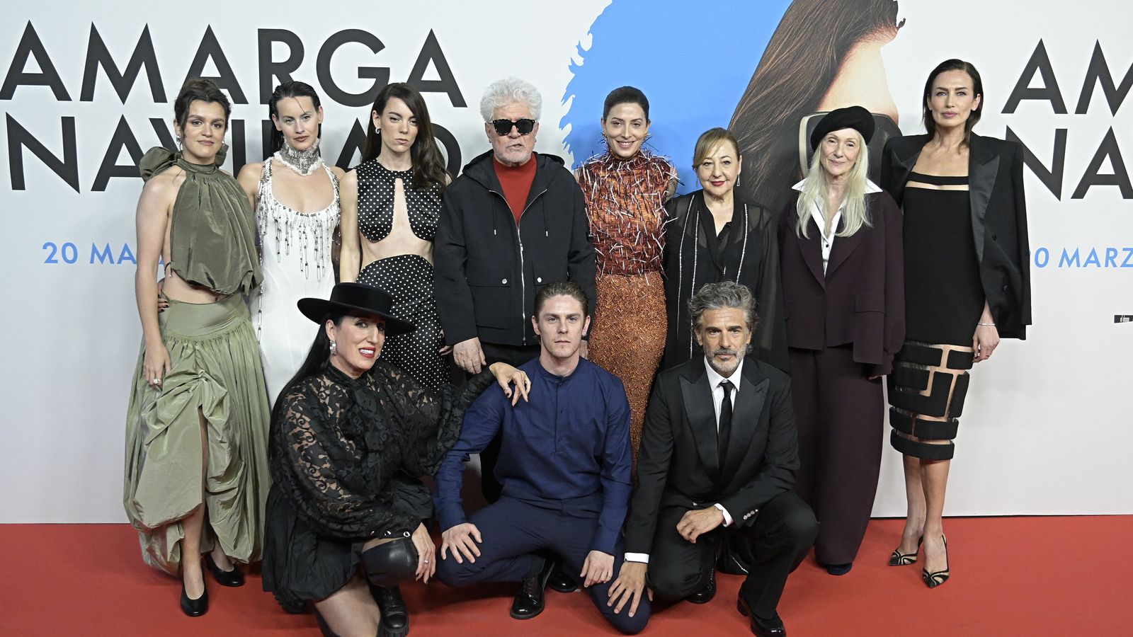 L'equip del film 'Amarga Navidad', este dijous a Madrid