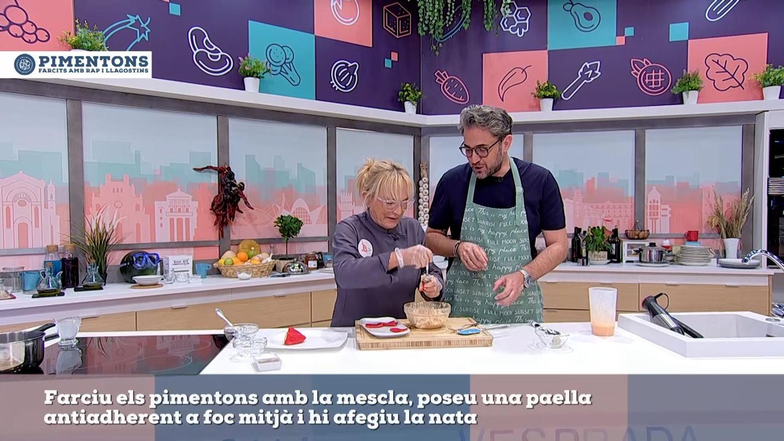 07.10.2021 | Pimentons farcits amb rap i llagostins