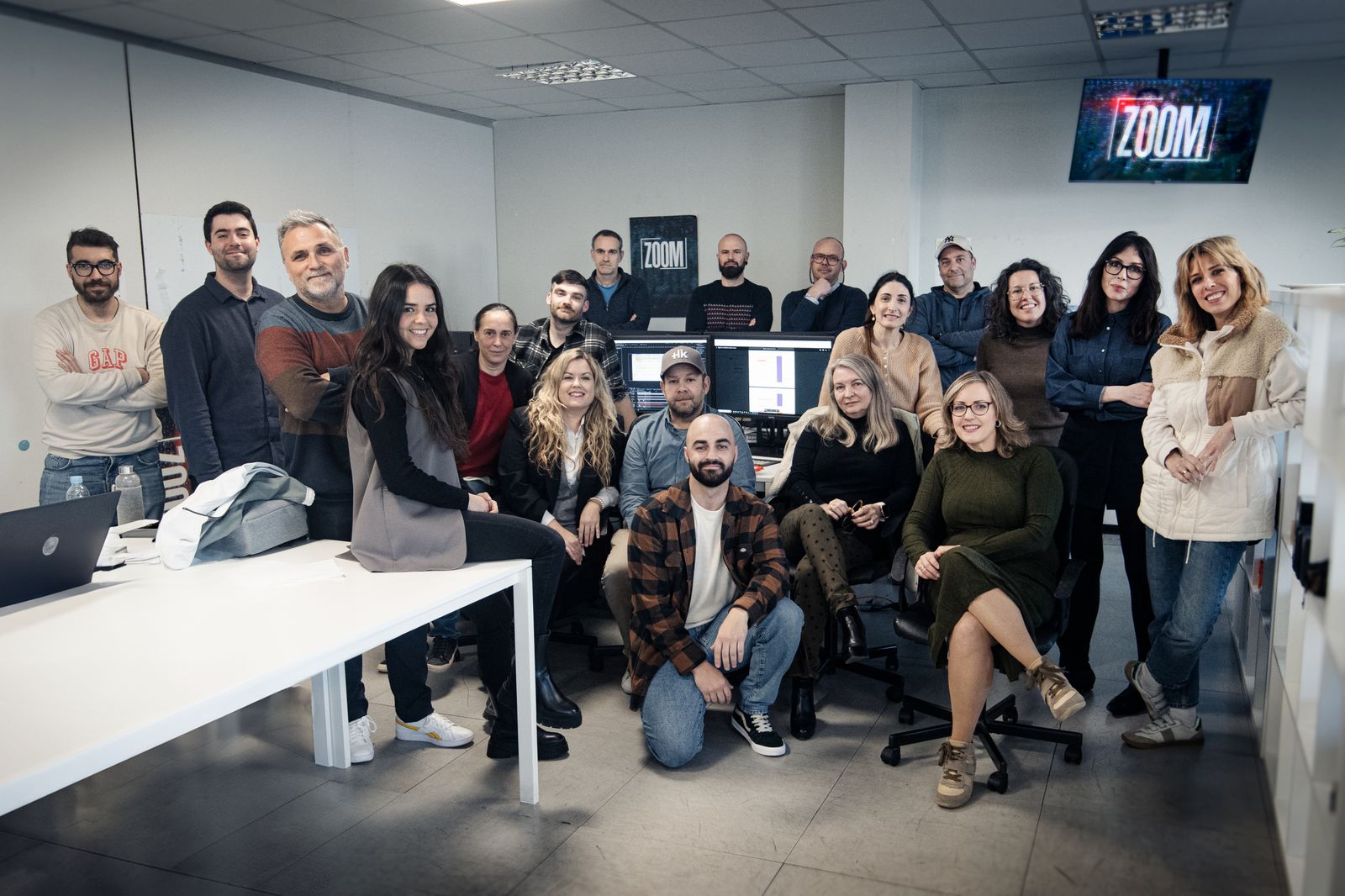 L'equip de Zoom a la redacció del programa